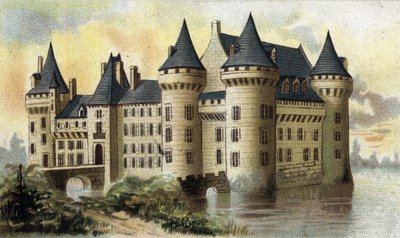 View of the Castle of Sully (Loiret) by French School