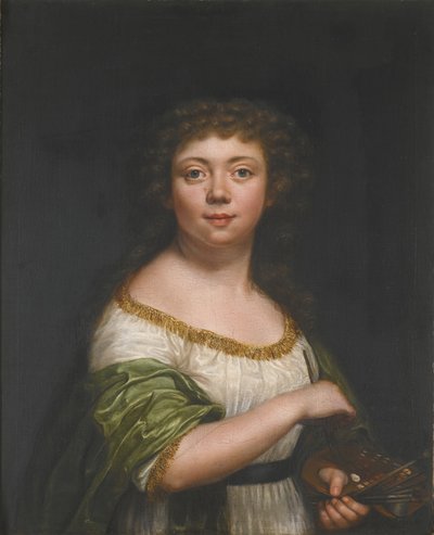Self-portrait, aged twenty-one by Friederike Julie Lisiewska