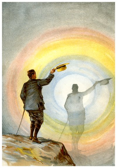 The spectre and circular rainbow by Friedrich Arnold Brockhaus