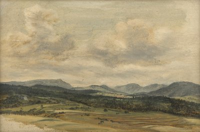 Pre-Alpine Panorama by Friedrich August Mathias Gauermann