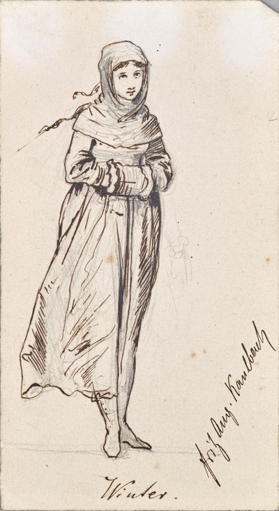Personification of Winter by Friedrich August von Kaulbach