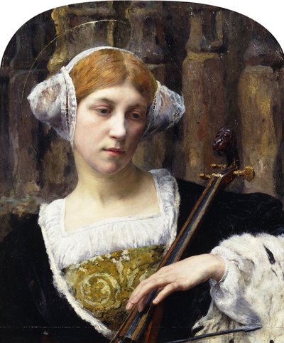 The Cellist by Friedrich Edouard Meyerheim
