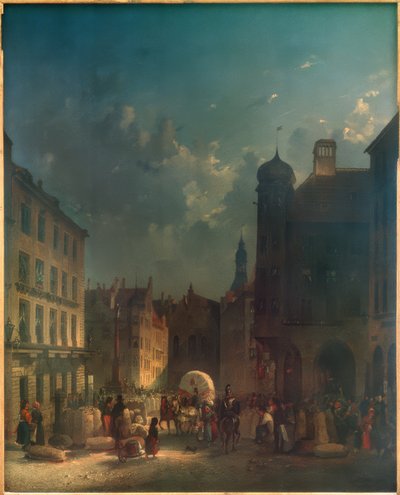 At the Munich Town Hall by Friedrich Eibner