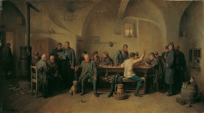 Soldiers in the Canteen by Friedrich Friedländer Ritter von Malheim