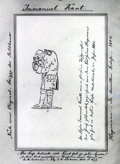 Kant mixing mustard, 1801 by Friedrich Hagemann