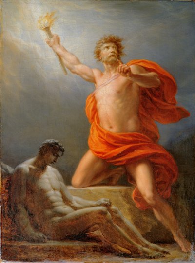 Prometheus Bringing Fire to Mankind by Friedrich Heinrich Fuger