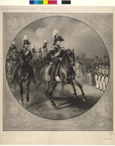Equestrian Portrait of Frederick Wilhelm IV by Friedrich Jentzen