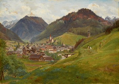 View of Eisenerz by Friedrich Loos