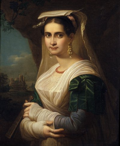 Countrywoman from Albano, 1818 by Friedrich Ludwig Theodor Doell