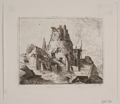 Ruin with Tower by Friedrich Münter