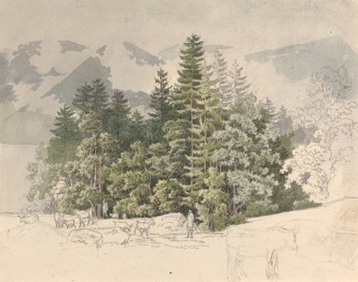 Alpine Landscape by Friedrich Salathé