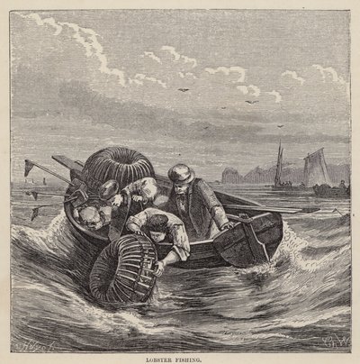 Lobster Fishing by Friedrich Specht