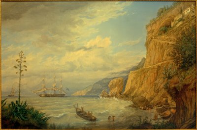 F. Thöming, Capuchin Monastery near Amalfi by Friedrich Thöming