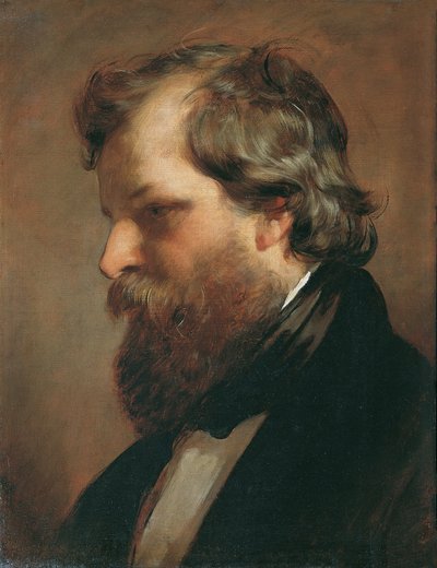 The Painter Carl Rahl by Friedrich von Amerling