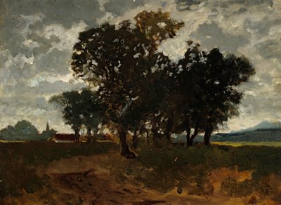 Landscape with Group of Trees by Fritz Baer