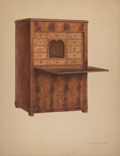 Desk by Fritz Boehmer