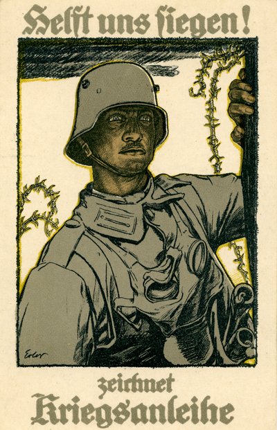 German WW1 War Bonds Poster by Fritz Erler