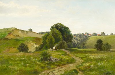 Summer Hill Landscape by Fritz Halberg Krauss