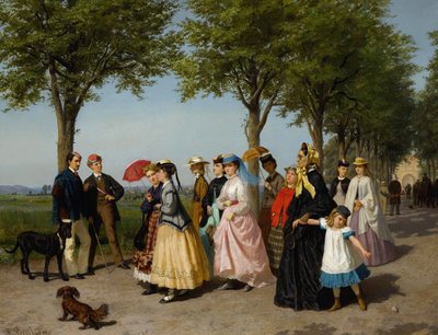The Promenade by Fritz Paulsen