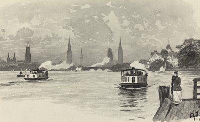 Aussenalster by Fritz Stoltenberg
