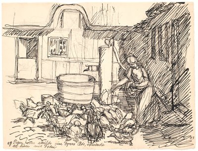 And the Girl Who Was to Feed the Animals... by Fritz Syberg