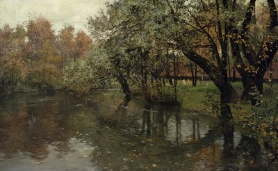 Autumn Day by the Akerselva by Fritz Thaulow