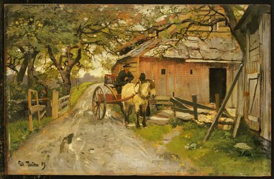 Friendly Gossips, 1889 by Frits Thaulow