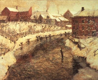 From the Nybroen Bridge, Oslo by Fritz Thaulow