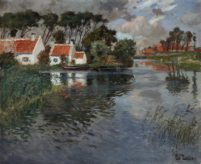Gust of Wind by Fritz Thaulow