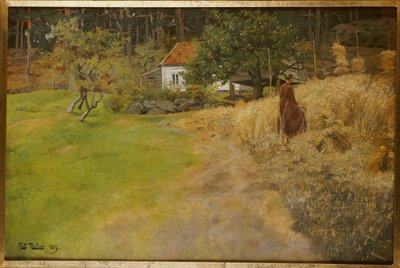 Haymaking, Stord by Frits Thaulow