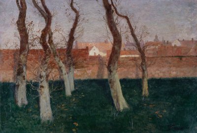 The Walled Garden by Frits Thaulow