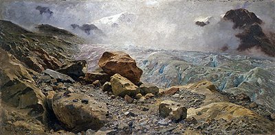 Glacier by Fritz Wilhelm Rabending
