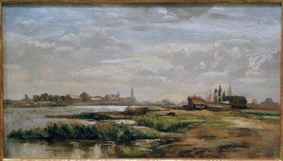 Fritz Wucherer, River Landscape by Fritz Wucherer