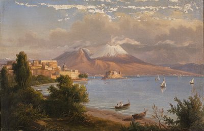 Naples with Vesuvius by G. von Guirardi