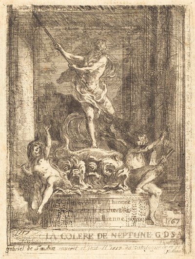 The Anger of Neptune by Gabriel Jacques de Saint Aubin