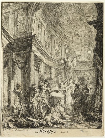 Merope by Gabriel Jacques de Saint Aubin