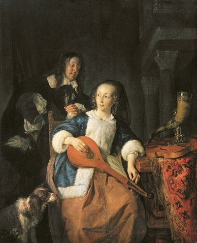 The Cittern Player by Gabriel Metsu
