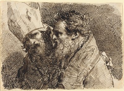 Heads of Two Bishops by Gaetano Gandolfi