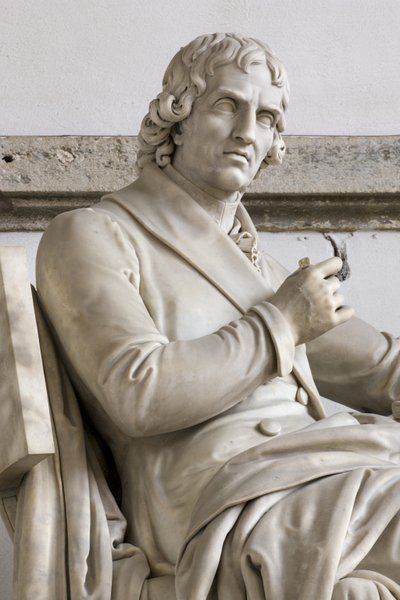Statue of Giuseppe Parini by Gaetano Matteo Monti