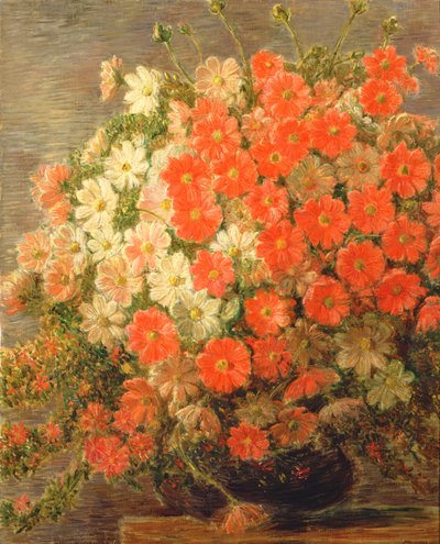 Dahlias by Gaetano Previati