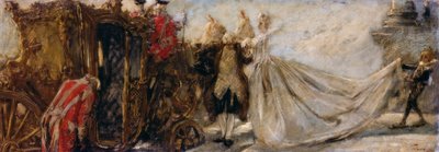 Leaving Church by Gaetano Previati