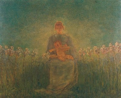 Madonna of the Lilies by Gaetano Previati