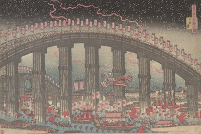 The Tenmangu Festival at Osaka, 1834 by Gakutei