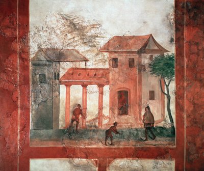 Rustic villa (fresco, c. 200) by Gallo Roman