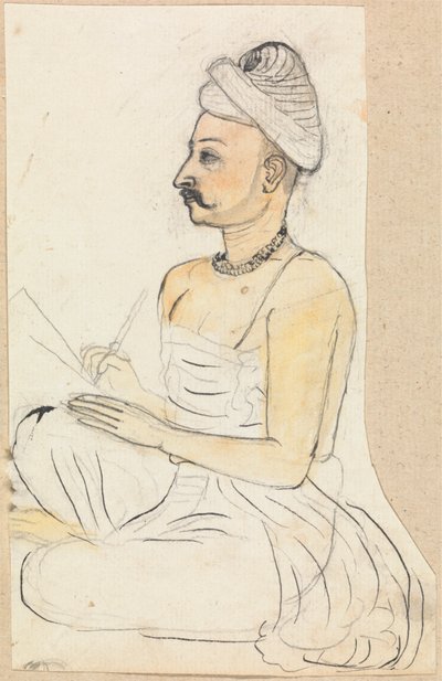 Man Writing by Gangaram Chintaman Tambat