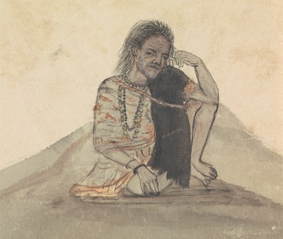 Man with a Black Shawl by Gangaram Chintaman Tambat