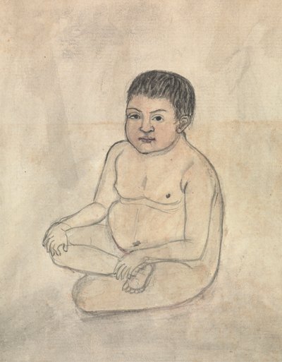 Naked Child by Gangaram Chintaman Tambat