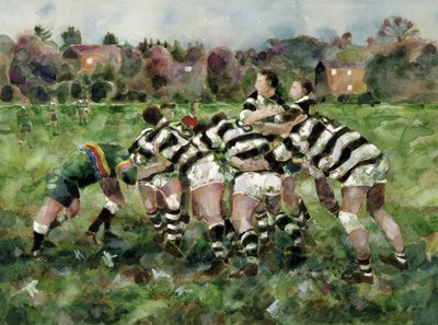 A Rugby Match, 1989 by Gareth Lloyd Ball