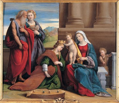 Coronation of Saint Catherine by Garofalo