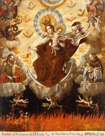 Virgin of the Carmelites by Gaspar Miguel de Berrio